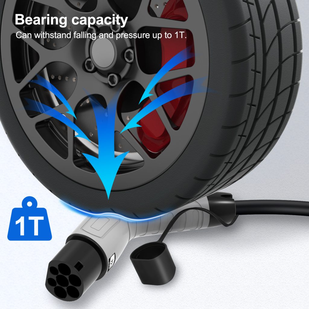 Cable de Carga Rápida Tipo 2 para Autos Eléctricos (Hasta 22kW)
