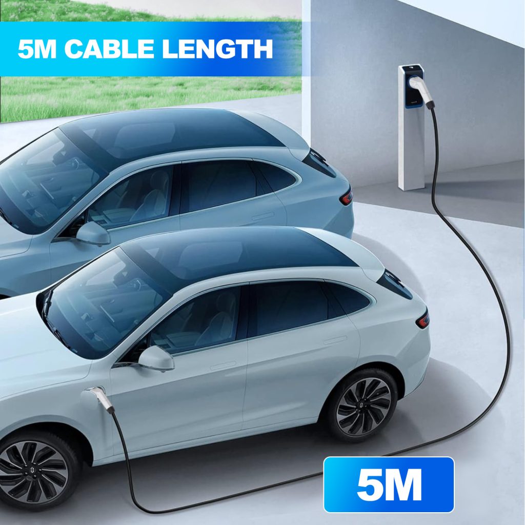 Cable de Carga Rápida Tipo 2 para Autos Eléctricos (Hasta 22kW)