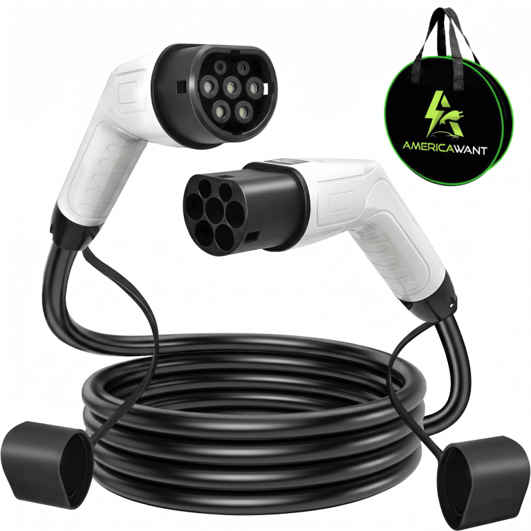 Cable de Carga Rápida Tipo 2 para Autos Eléctricos (Hasta 22kW)
