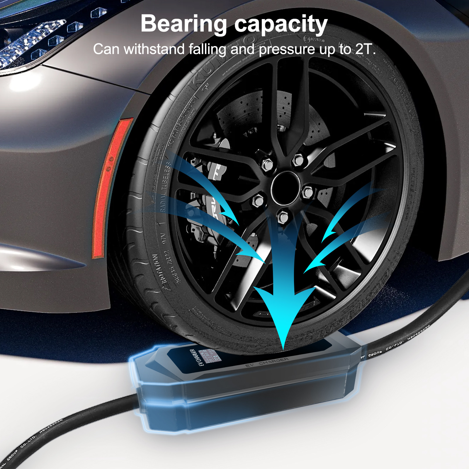 Cargador Portátil para Auto Eléctrico Tipo 2 | 3.5kW | 16A | Cable 5m | Uso Doméstico - Imagen 4