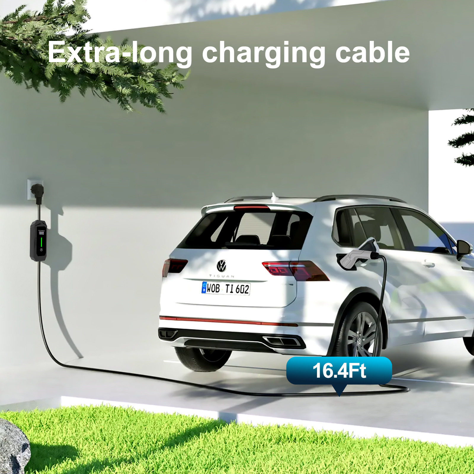 Cargador Portátil para Auto Eléctrico Tipo 2 | 3.5kW | 16A | Cable 5m | Uso Doméstico - Imagen 5