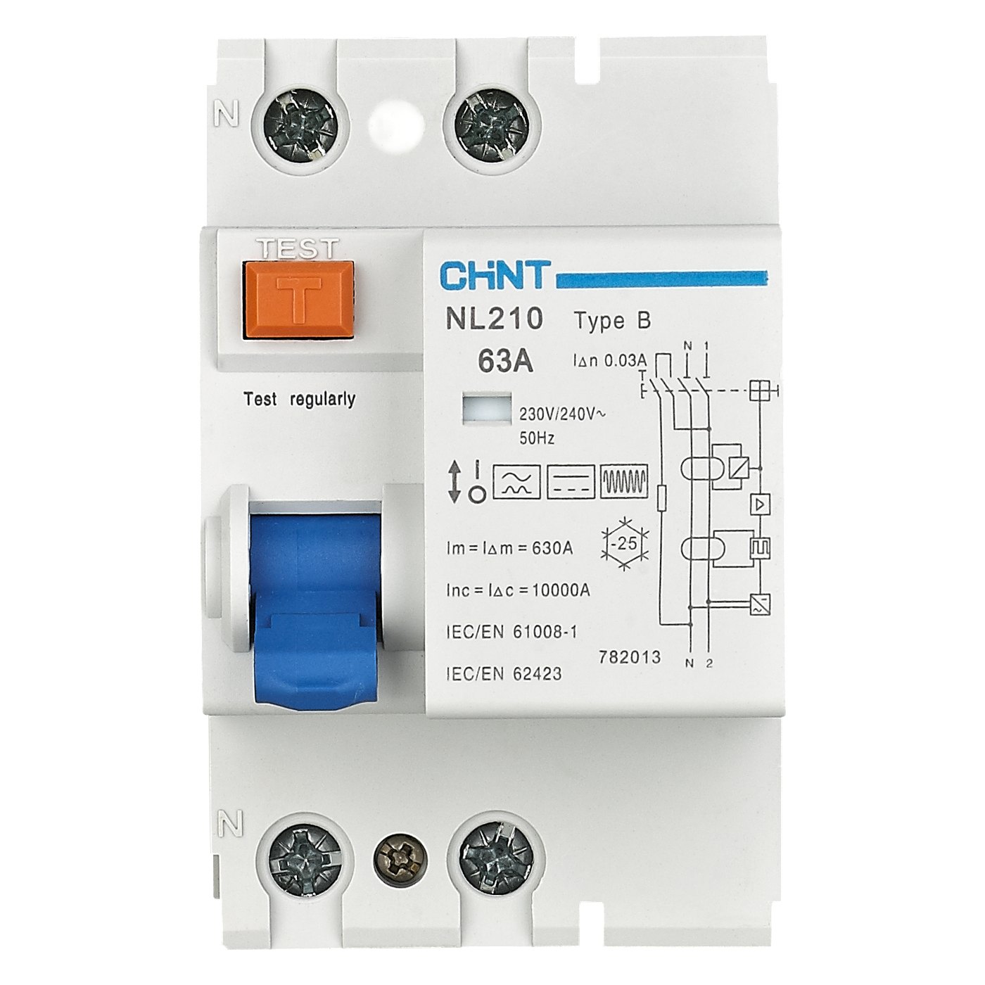 Disyuntor CHINT NL210 2P frente