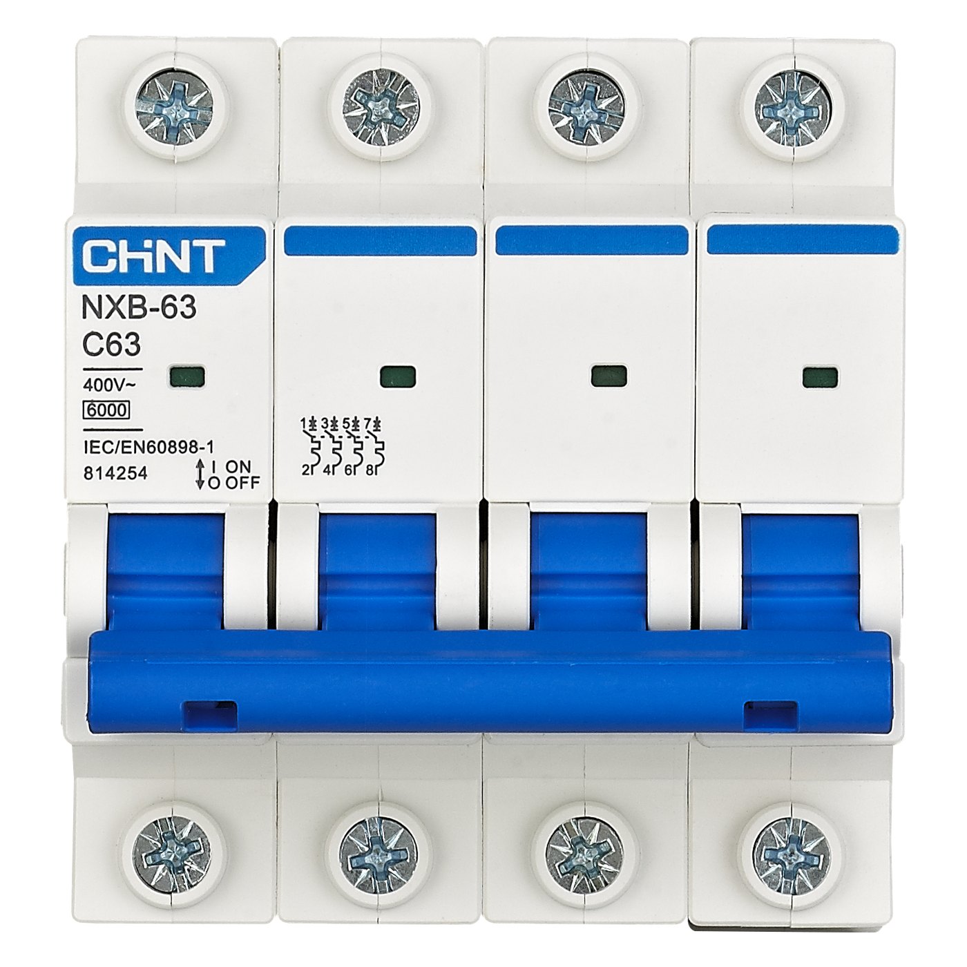 Térmica CHINT NXB-63 4P 63A frente